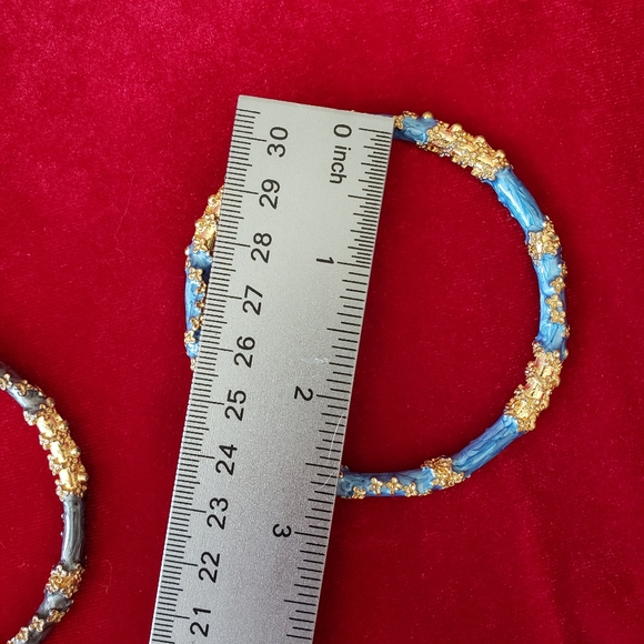 Enamel Gold Bangles - Picture 4 of 6